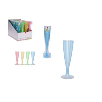   Party Pohár Pezsgős Műanyag Színes 130ml 4 Darabos 178000450