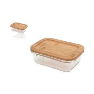 Tároló Üveg Bambusz Fedővel 370ml 170458290 