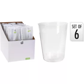 Pohár party műanyag átlátszó 500ML  6DB