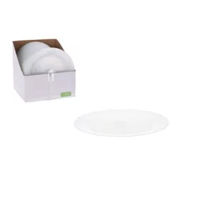 TÁNYÉR MŰANYAG ÁTTETSZŐ 23CM 4DB