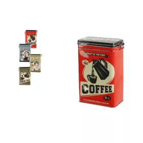 Kávé-Tea tároló Doboz Fém 