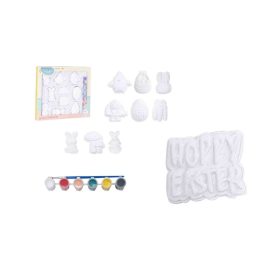   Kifestő Készlet Gipsz 10 Darabos 6*3ml Festék + Ecset 492403090 (6/#)