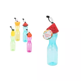   KULACS MŰANYAG SZÍVÓSZÁLLAL GYÜMÖLCS DEKOROS 500ML CY4655990 1DB