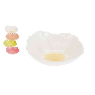 Tányér Üveg Virágos 15cm 044400410