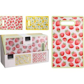   Vágódeszka Műanyag Vegyes Dekoros 37*22,5*1cm HH2000020/HH2000010/HH2000030